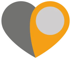 The Treatment Network People Caring about People loveheart in grey and orange