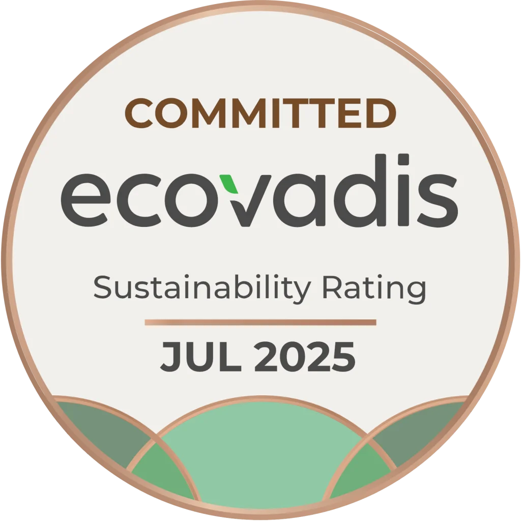 Corpore is accredited with the EcoVadis Committed Badge, establishing our commitment to sustainability.